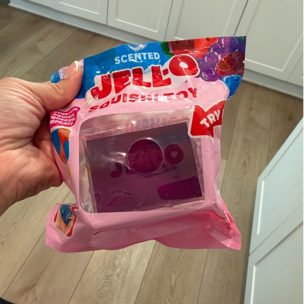 Viral Jell-O Scented Squishi Toy Pinkish Fidget Sensory Stress Relief